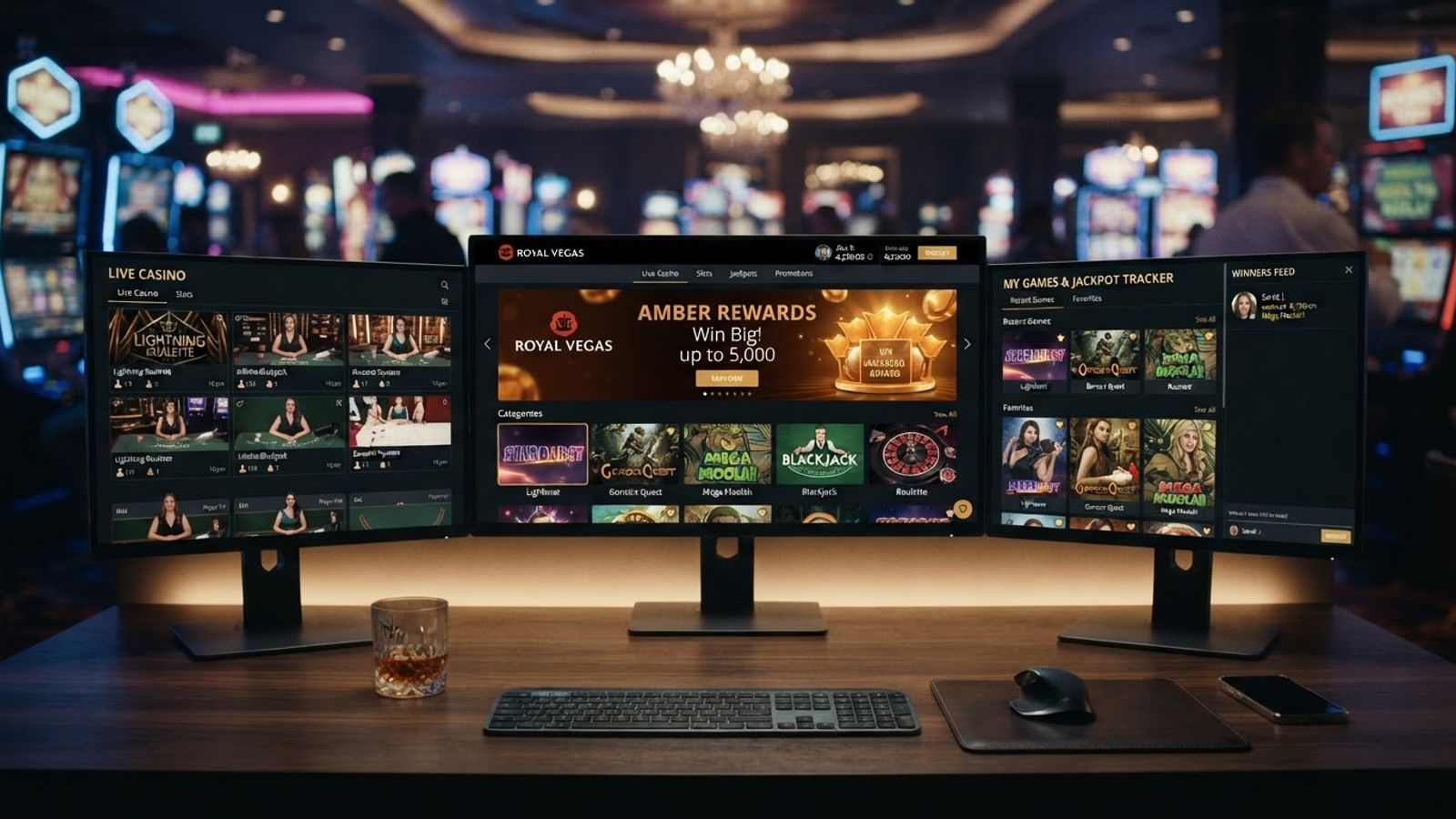 Online casino review analysis dark premium banner